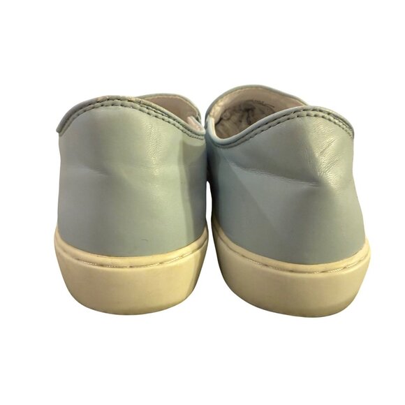 Marc Fisher Light Blue Laser Cut Slip-On Sneakers Womens Size 6 Faux Leather Upp - Picture 3 of 11